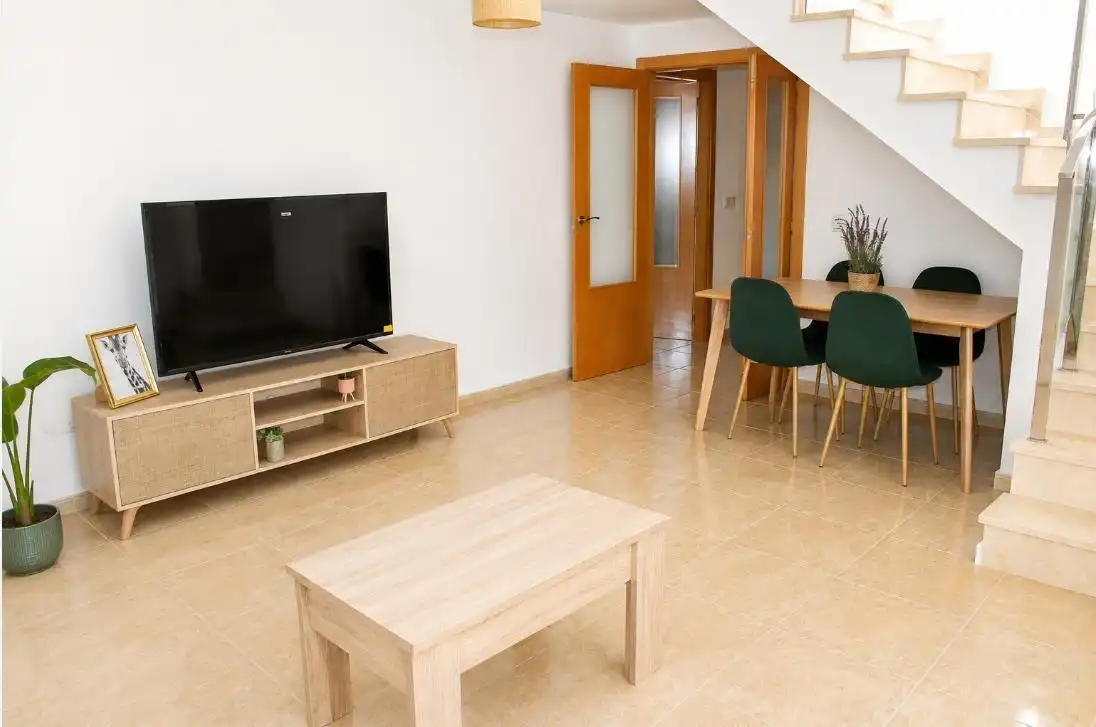 Sala de estar de Dúplex de alquiler en Beniarjó con Terraza y Amueblado