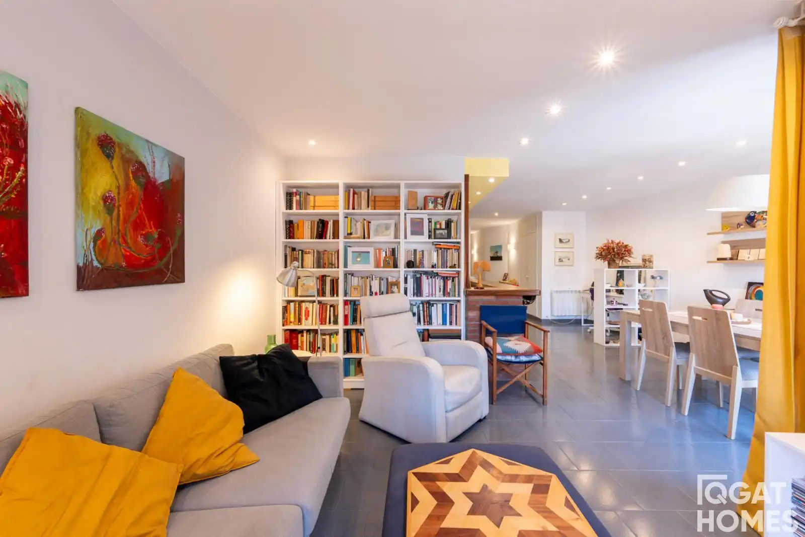 Sala de estar de Piso en venta en Sant Cugat del Vallès con Aire acondicionado, Calefacción y Terraza