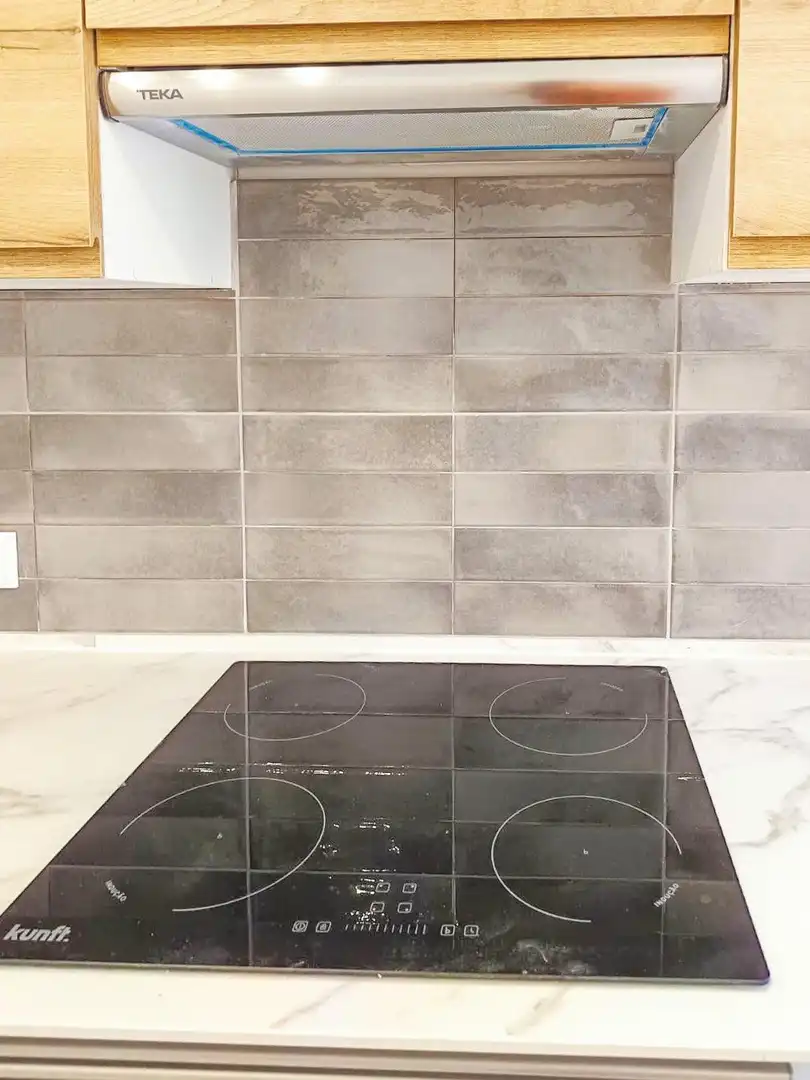 Cocina de Piso para compartir en Madrid con Aire acondicionado, Calefacción y Amueblado