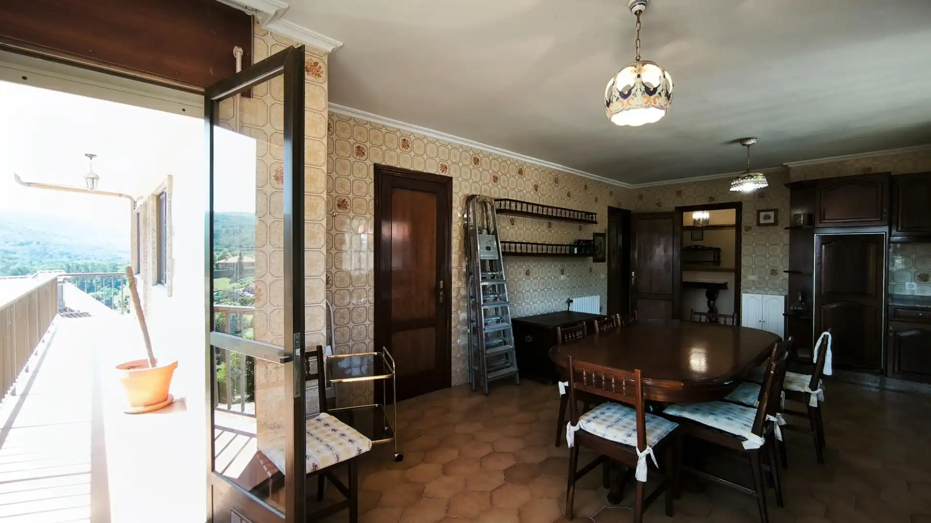 Cocina de Casa o chalet en venta en A Lama   con Calefacción, Trastero y Balcón