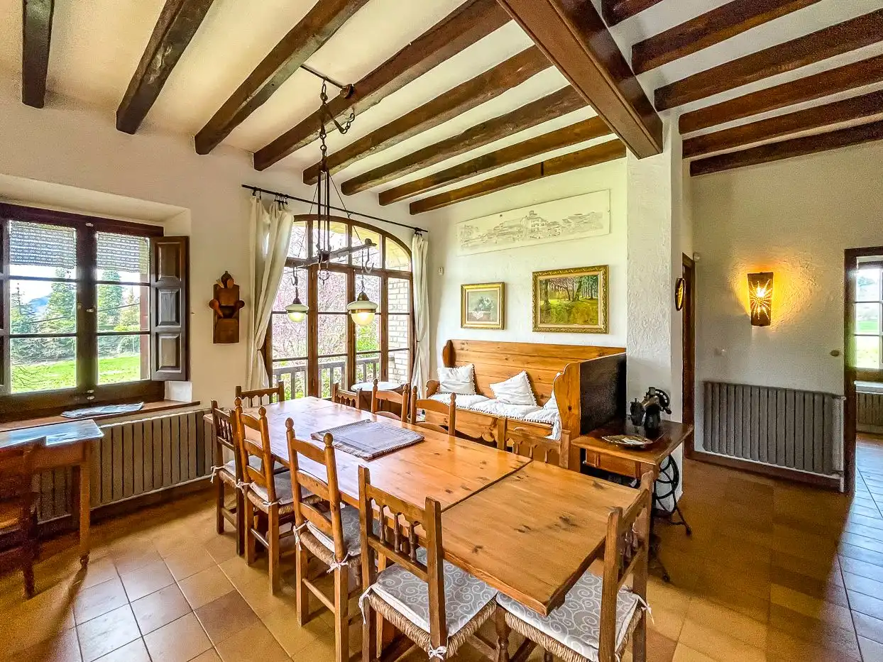 Comedor de Finca rústica en venta en Rupit i Pruit con Jardín privado
