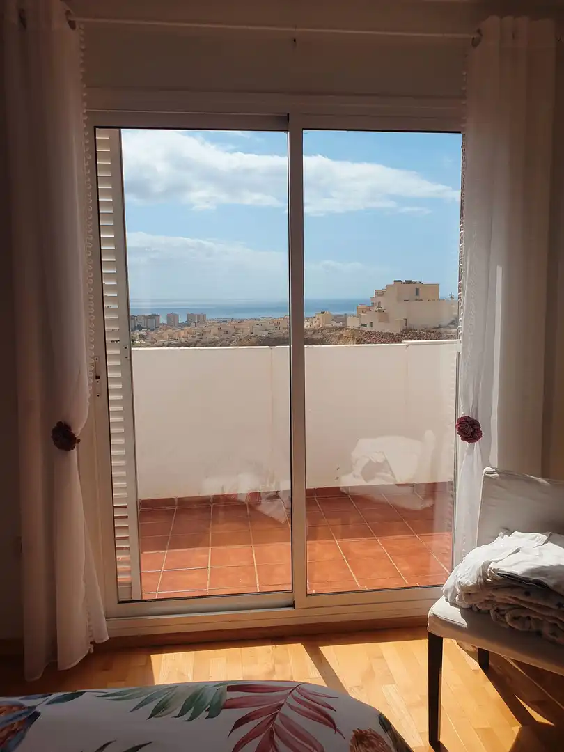 Habitación de Casa adosada de alquiler en Roquetas de Mar con Aire acondicionado, Calefacción y Parquet