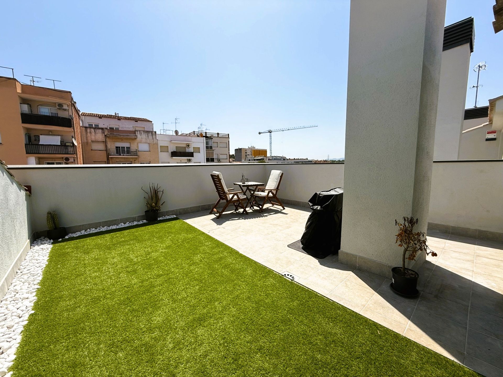 Terrace of Duplex for sale in Palau-solità i Plegamans  with Air Conditioner, Heating and Parquet flooring