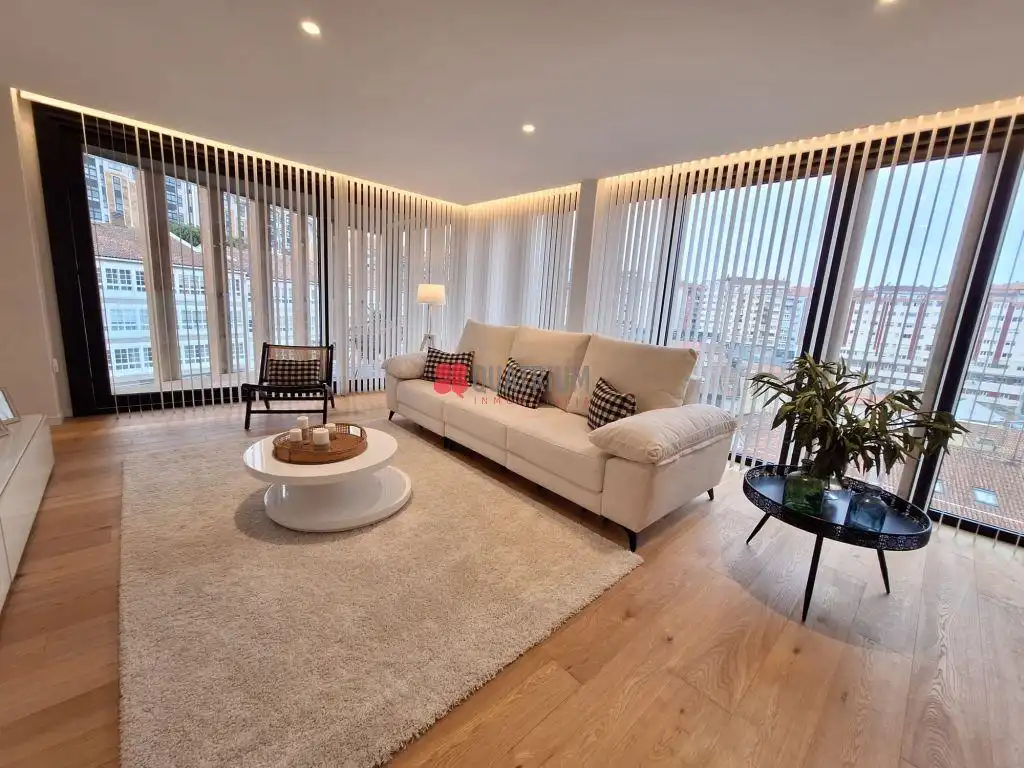 Wohnzimmer von Wohnung zur Miete in Santiago de Compostela  mit Heizung, Terrasse und Möbliert