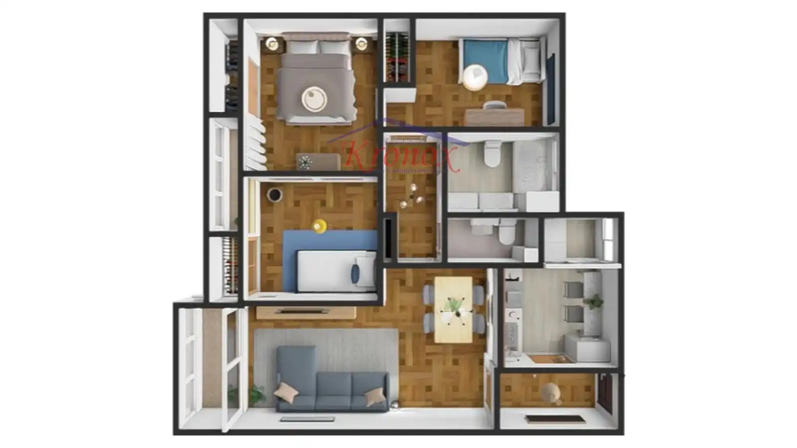 Flat for sale in Madrid  with Heating, Terrace and Furnished