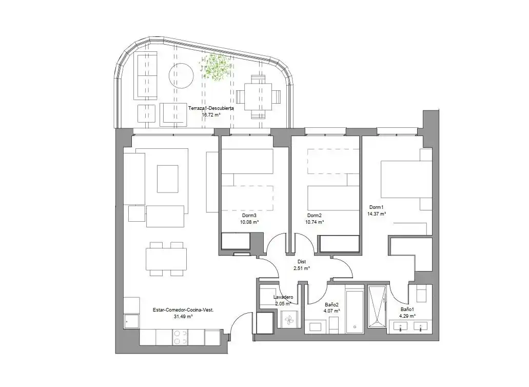 Piso en venta en Torremolinos con Aire acondicionado, Calefacción y Terraza