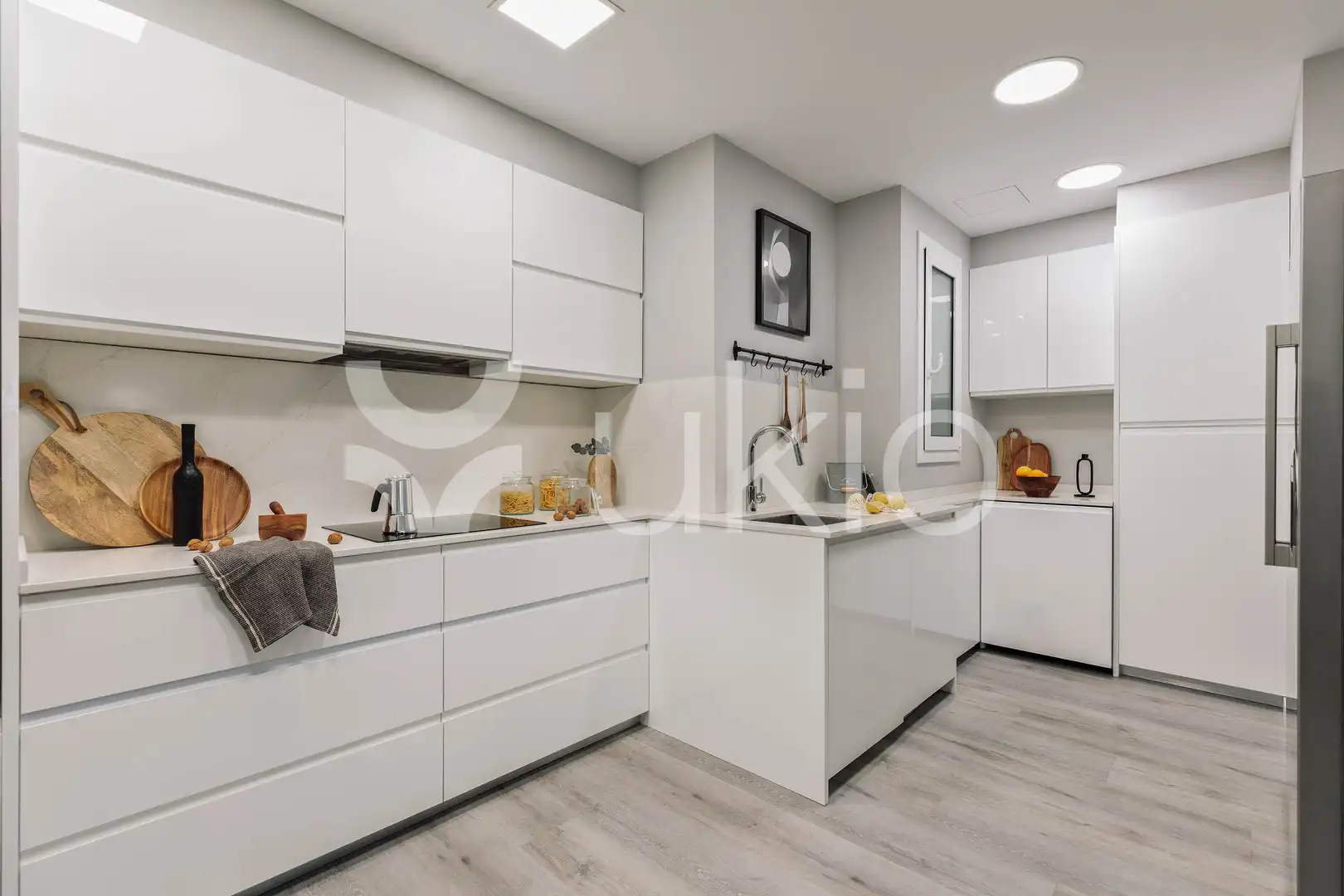 Kitchen of Apartments for rent in Barcelona  with Air Conditioner, Heating and Terrace