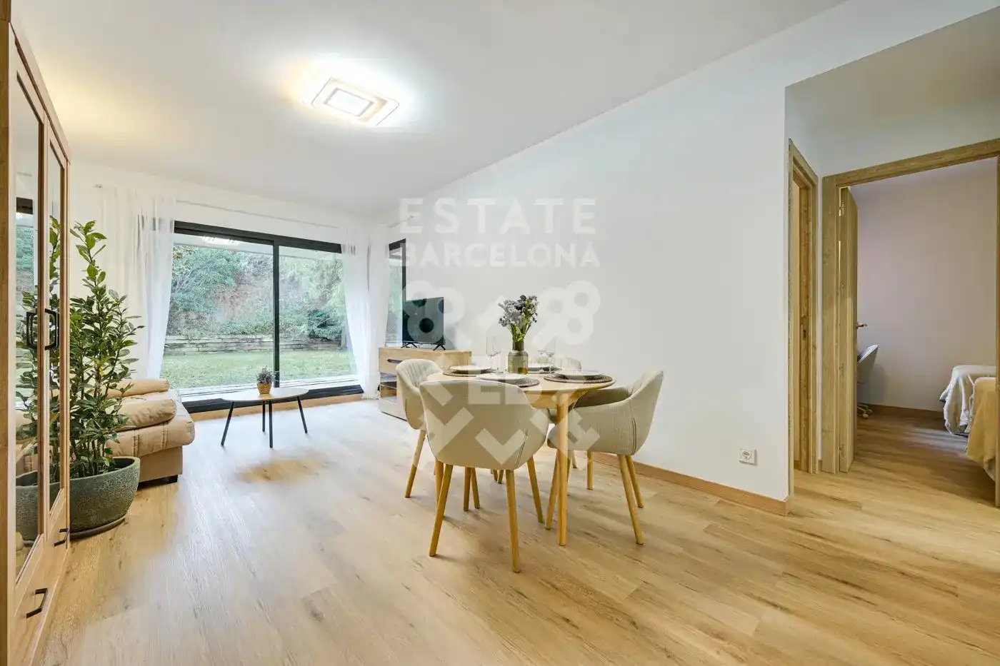 Außenansicht von Wohnung zum Verkauf in Lloret de Mar mit Klimaanlage, Heizung und Privatgarten