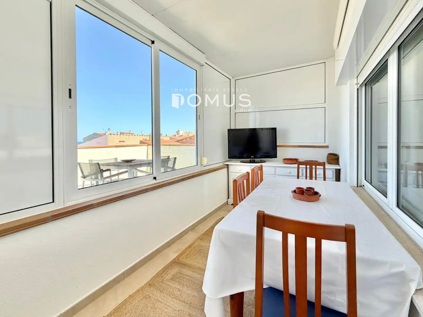 Schlafzimmer von Maisonette zur Miete in L'Escala mit Klimaanlage, Heizung und Terrasse