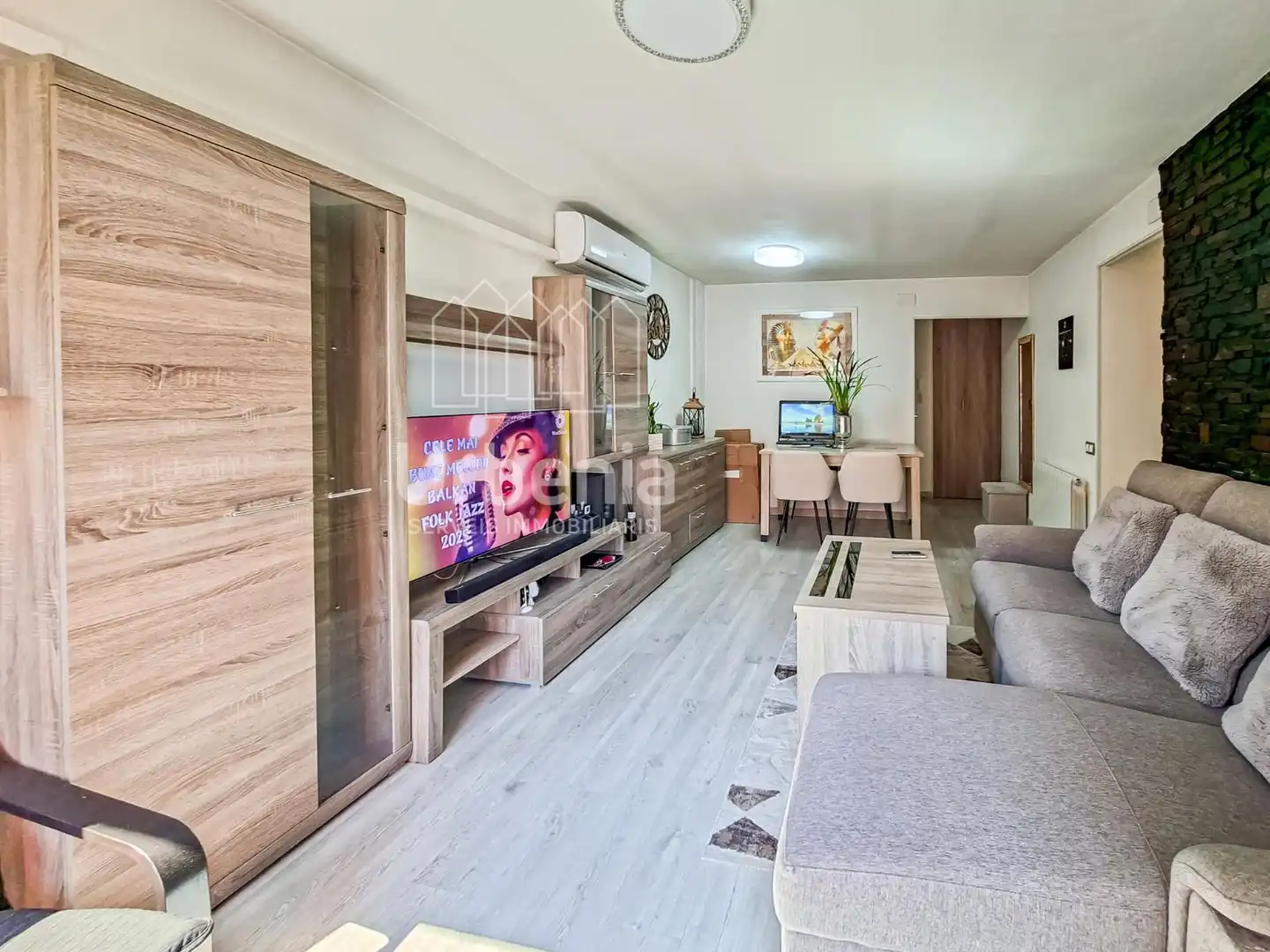 Wohnzimmer von Wohnung zum Verkauf in Mataró mit Klimaanlage, Heizung und Terrasse