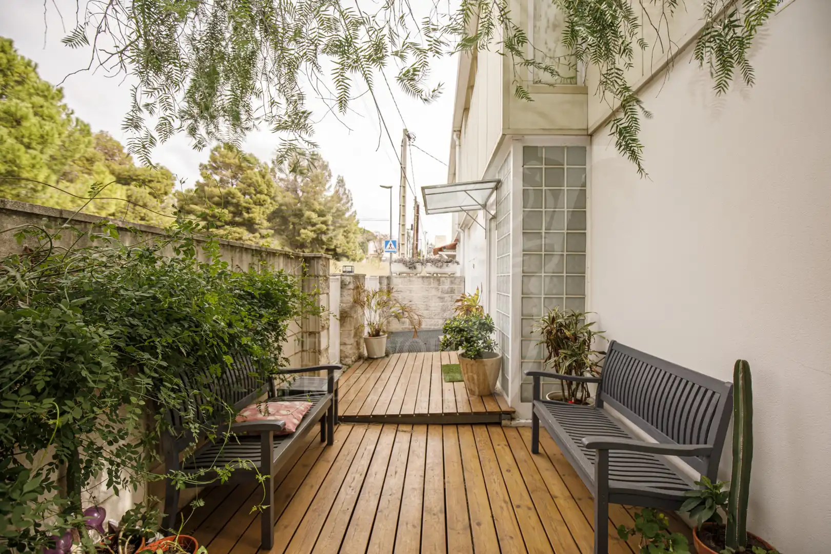 Terraza de Casa adosada en venta en Alella con Aire acondicionado, Calefacción y Jardín privado