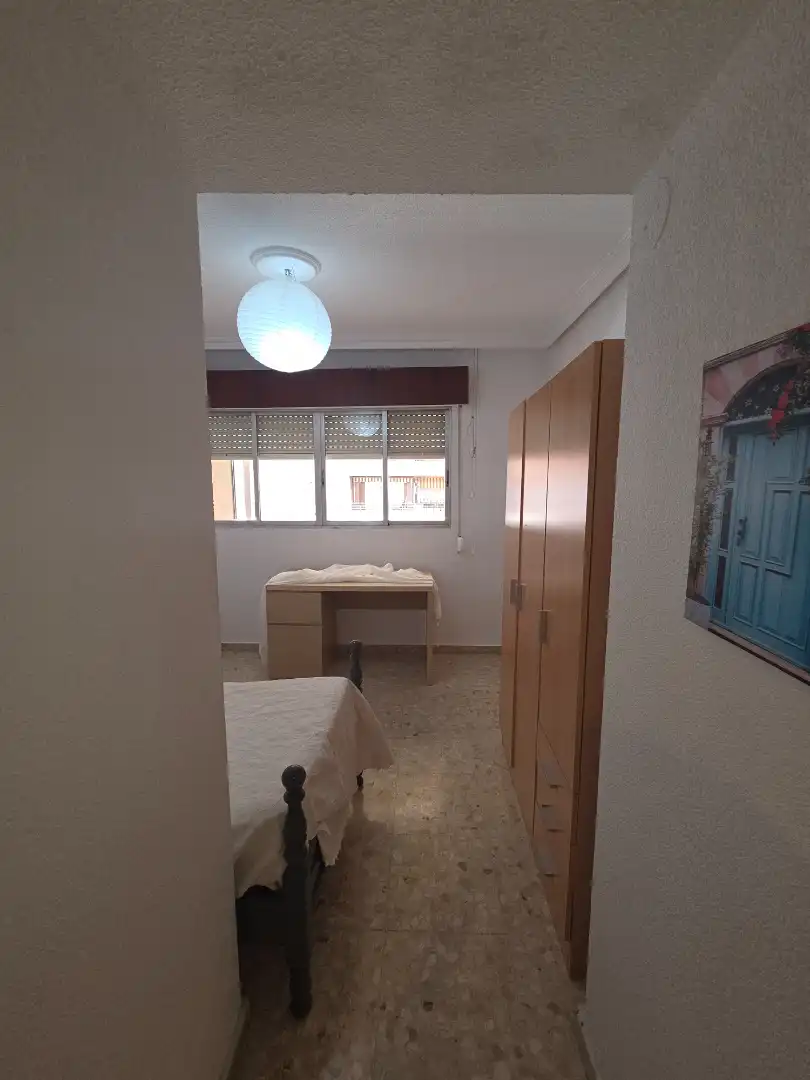 Bedroom of Flat for rent in Badajoz  with Air Conditioner, Terrace and Furnished