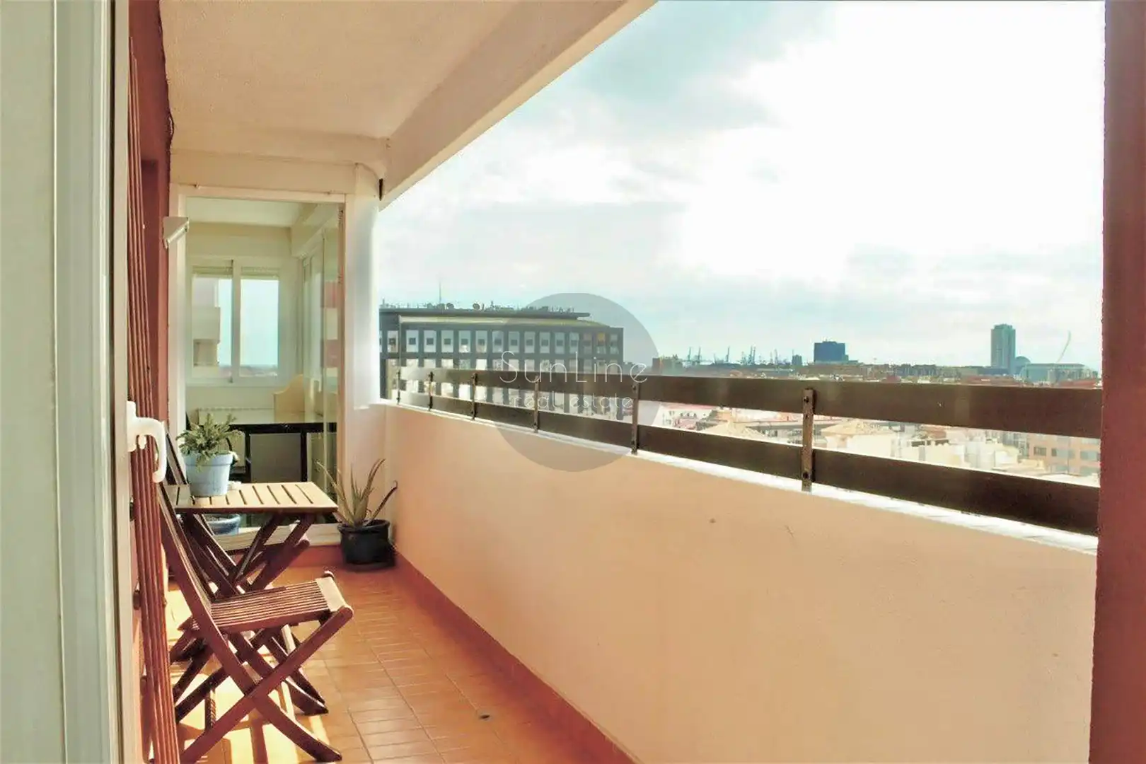 Terrace of Flat for rent in Valencia  with Furnished and Balcony