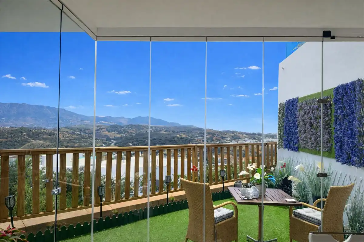 Terrasse von Erdgeschoss zum Verkauf in Mijas mit Klimaanlage, Terrasse und Abstellraum