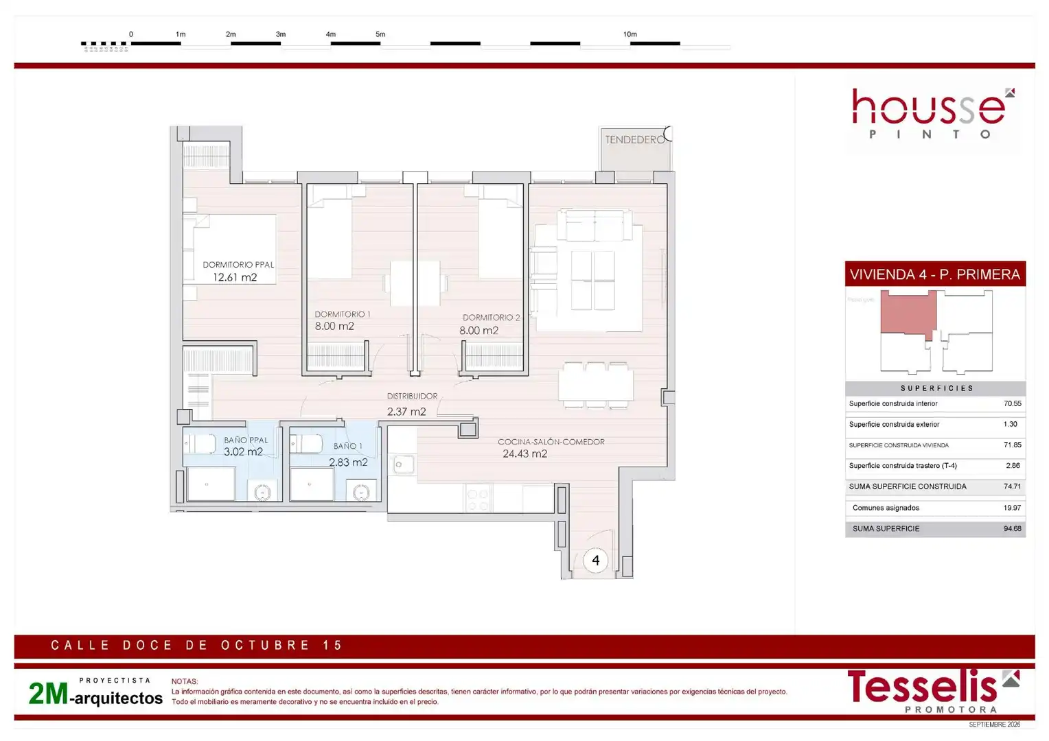 Appartement avec ascenseur à vendre à Calle 12 DE OCTUBRE, imagen 3
