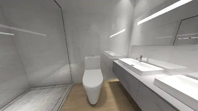 Badezimmer von Maisonette zum Verkauf in L'Hospitalet de Llobregat mit Klimaanlage, Heizung und Parkett