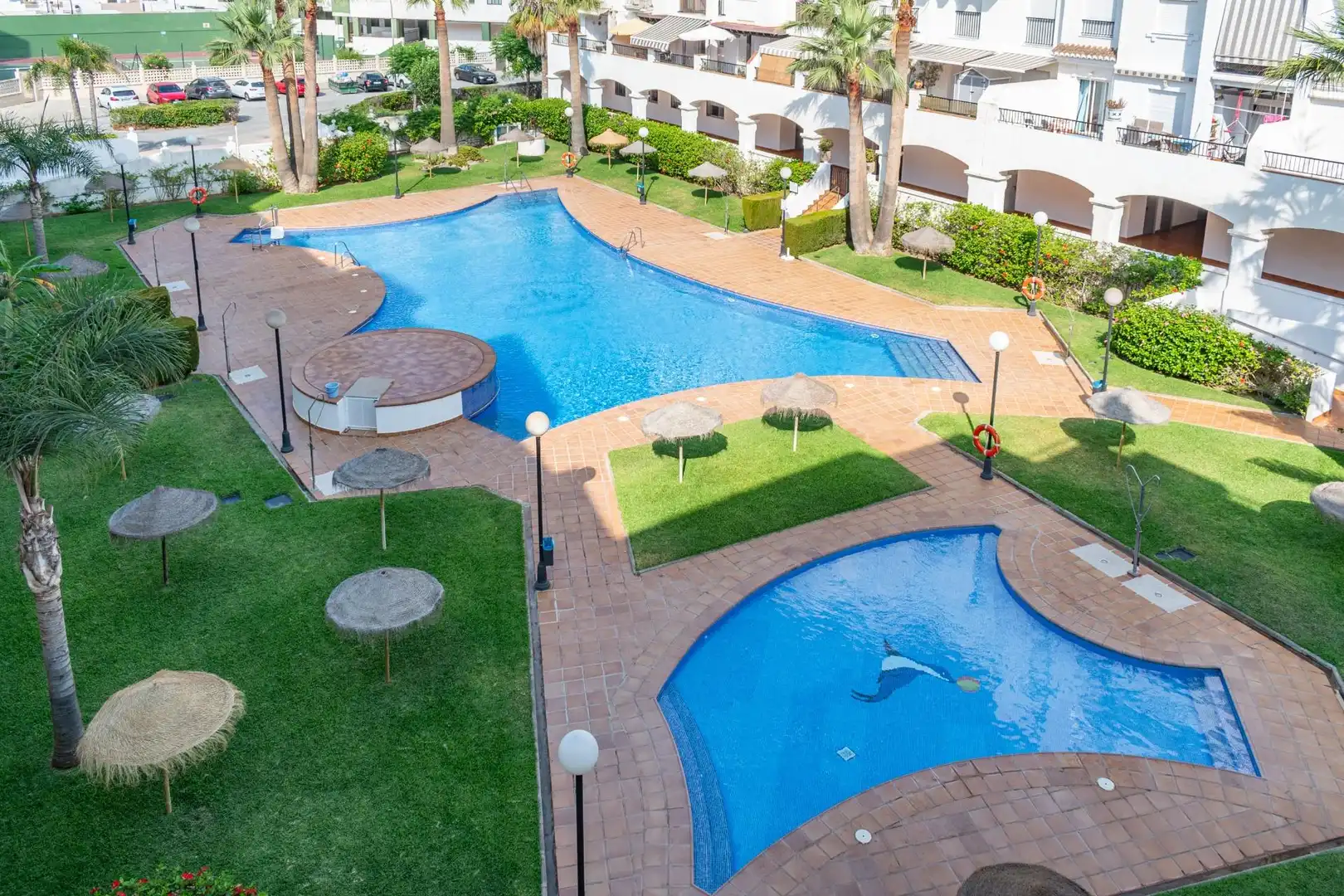 Swimming pool of Flat for sale in Salobreña  with Private garden, Terrace and Furnished