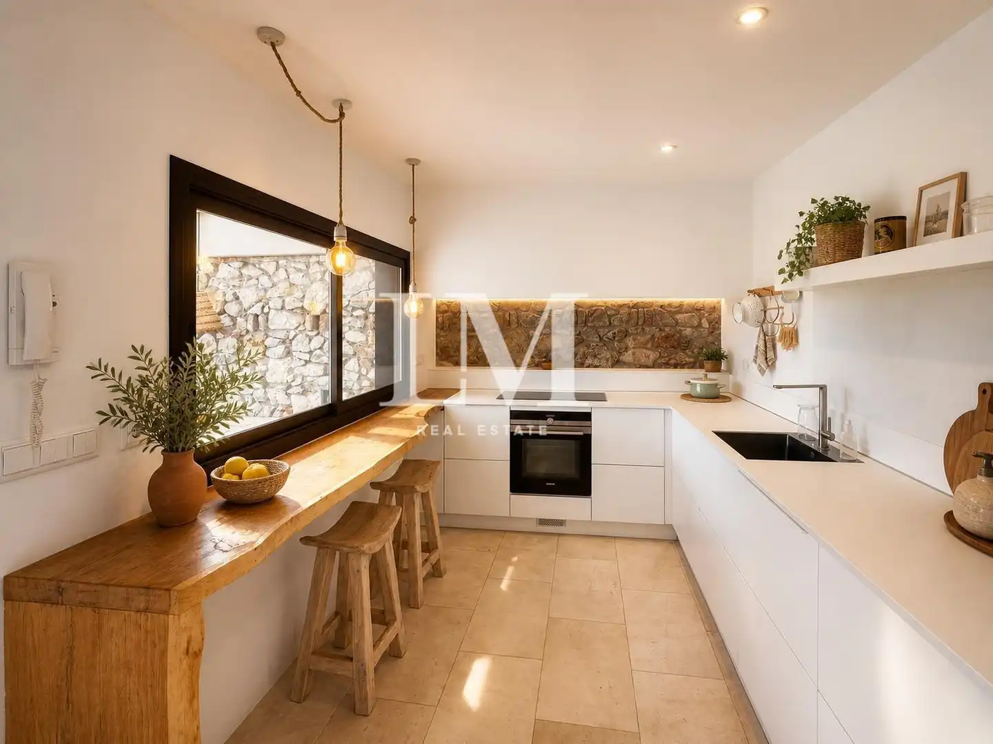 Cocina de Casa o chalet de alquiler en Barcelona con Aire acondicionado, Jardín privado y Terraza