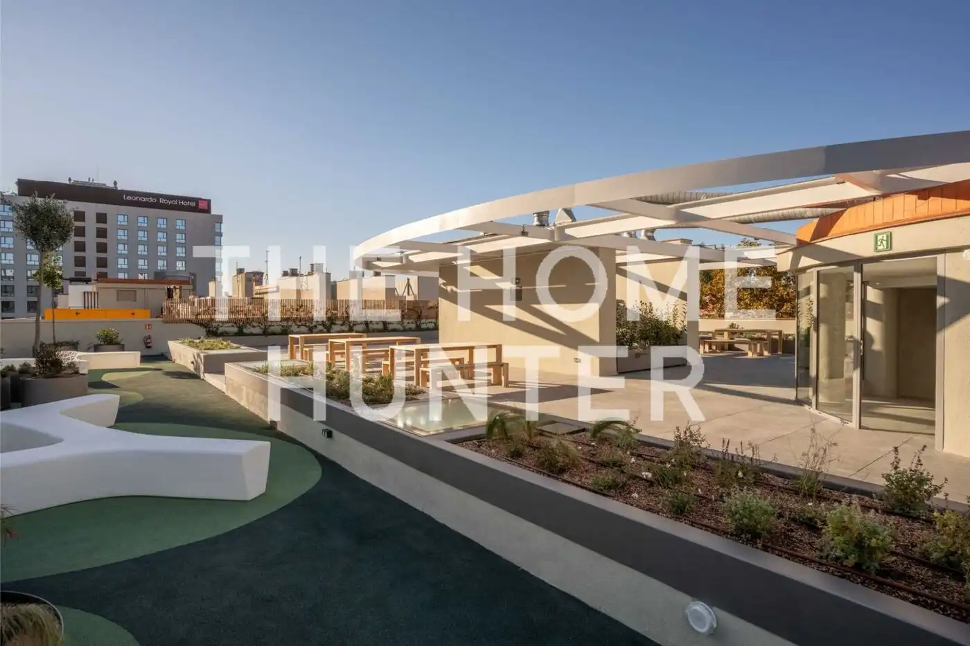 Terrasse von Büro zur Miete in Barcelona mit Heizung und Abstellraum