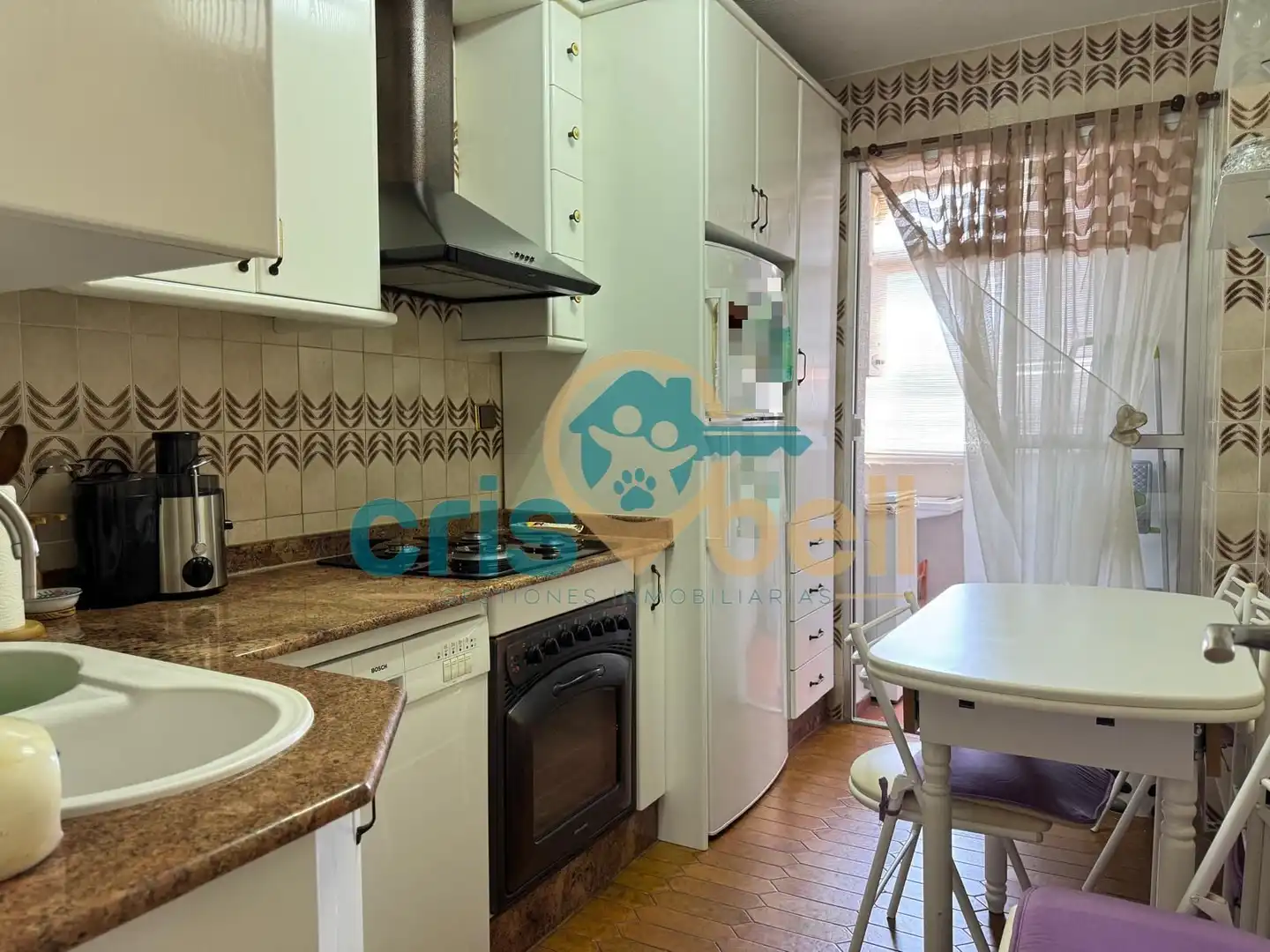 Kitchen of Flat for sale in Lorca  with Air Conditioner, Furnished and Oven