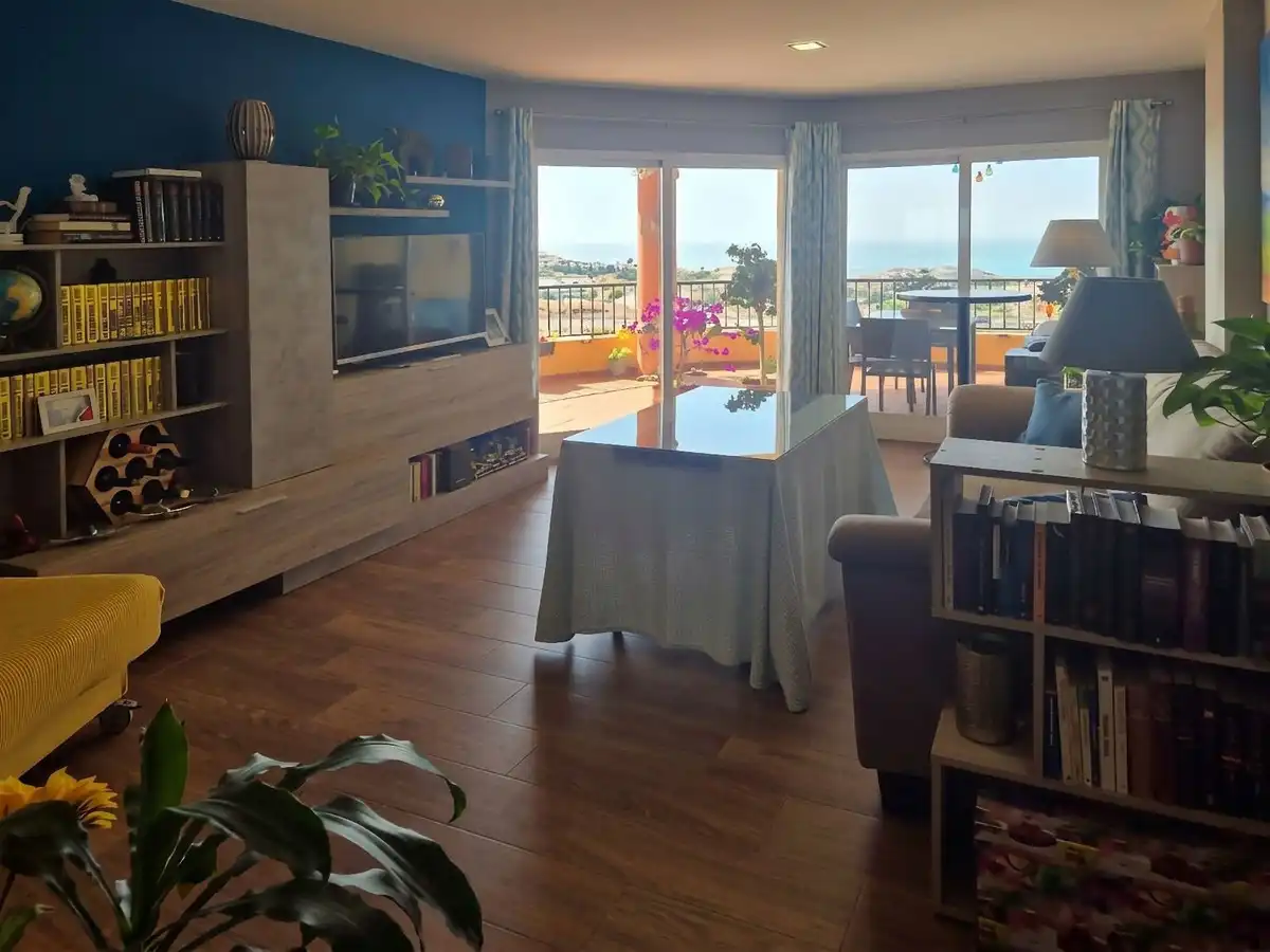 Sala de estar de Apartamento en venta en Mijas con Aire acondicionado, Calefacción y Piscina