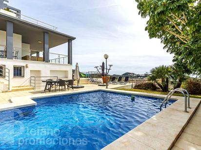 Swimming pool of House or chalet for sale in Málaga Capital  with Air Conditioner, Heating and Private garden