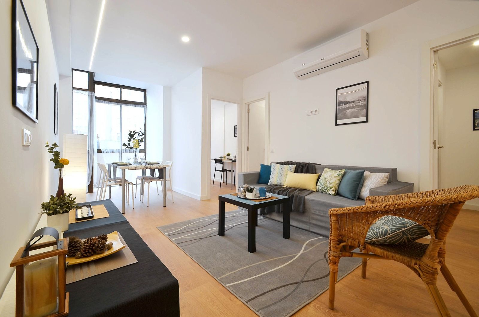 Sala d'estar de Pis en venda en  Barcelona Capital amb Aire condicionat, Calefacció i Parquet