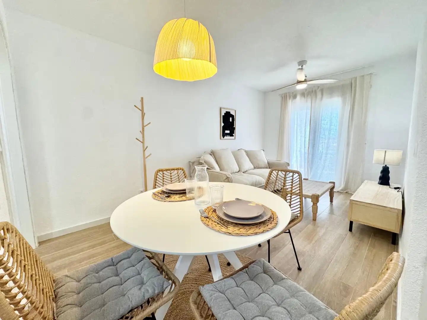 Wohnzimmer von Wohnungen zur Miete in San Javier mit Klimaanlage, Terrasse und Schwimmbad