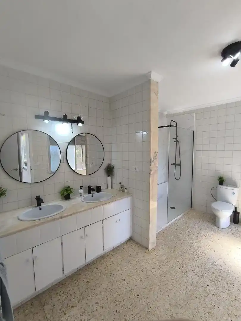 Bany de Apartament de lloguer en Oropesa del Mar / Orpesa amb Aire condicionat, Moblat i Forn