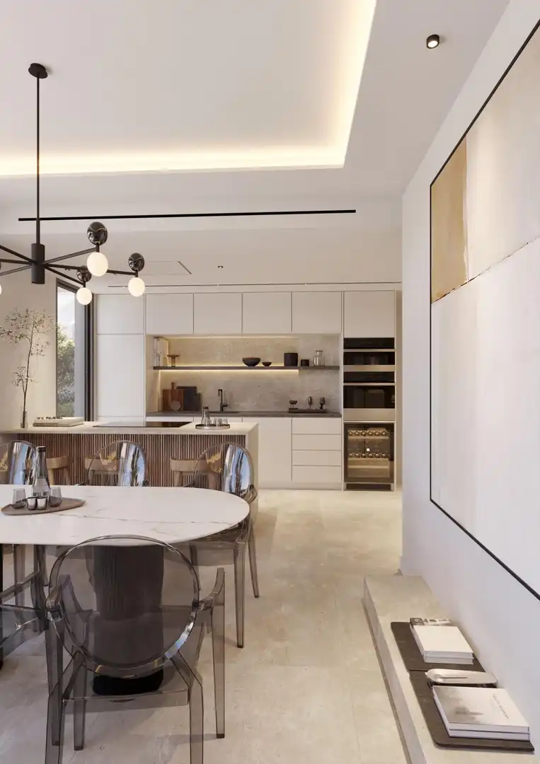Cocina de Planta baja en venta en Estepona con Aire acondicionado, Jardín privado y Terraza