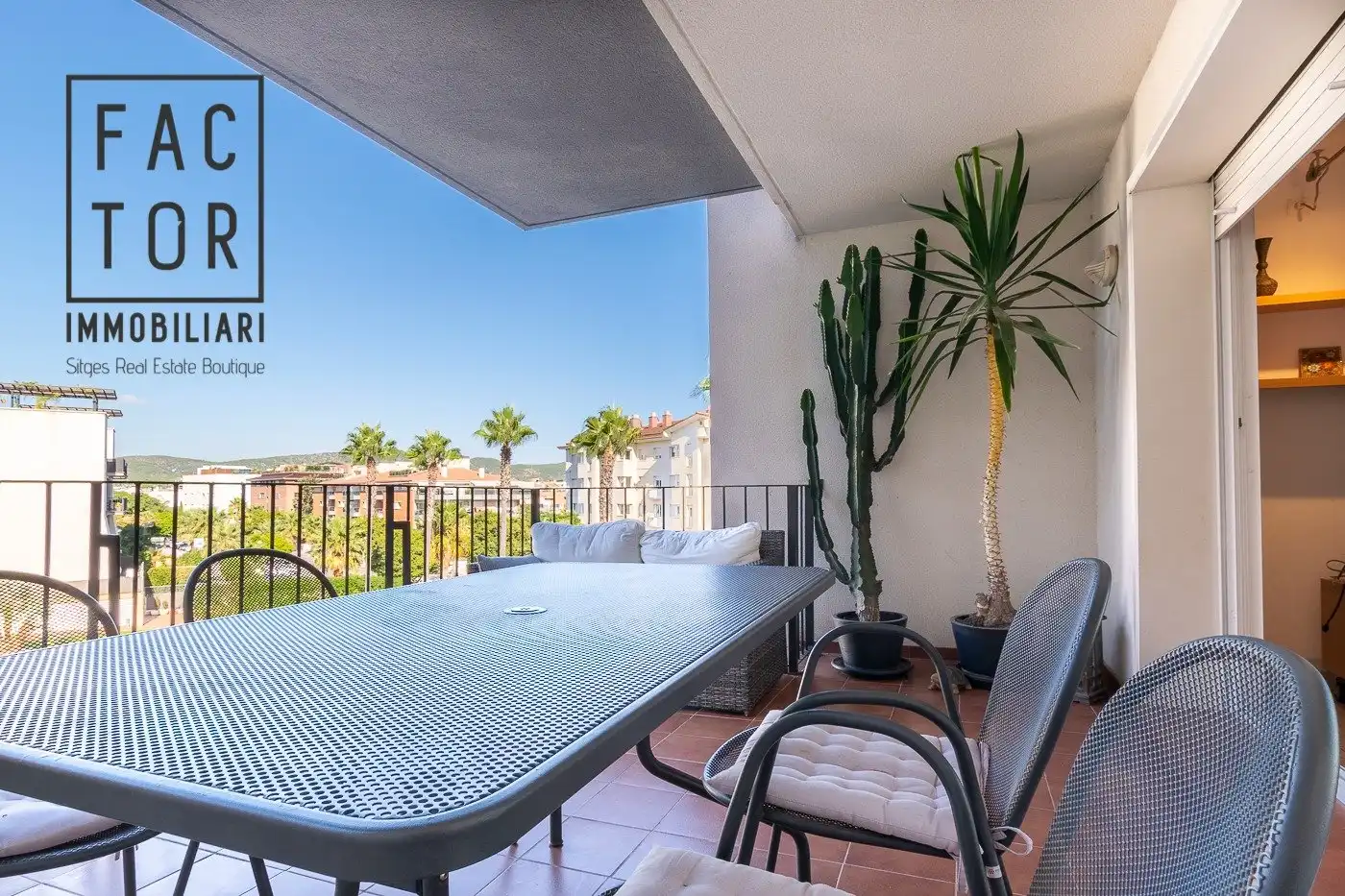 Terraza de Piso de alquiler en Sitges con Aire acondicionado, Calefacción y Terraza