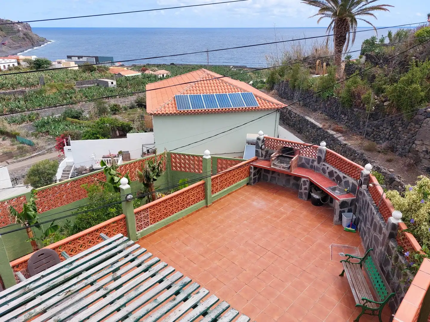 Terraza de Finca rústica en venta en Hermigua con Jardín privado, Terraza y Amueblado