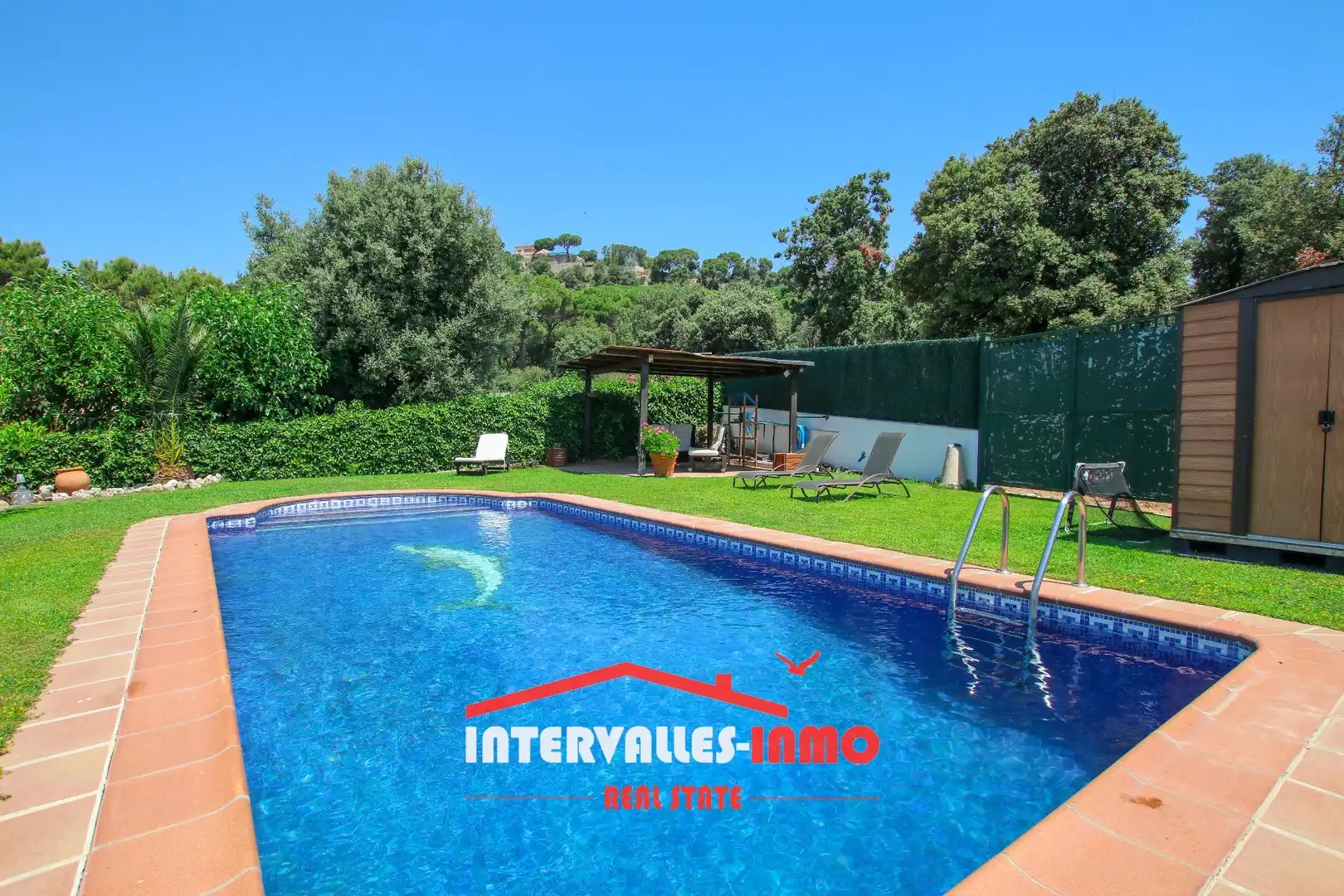Swimming pool of Houses for sale in Bigues i Riells del Fai  with Air Conditioner, Heating and Private garden
