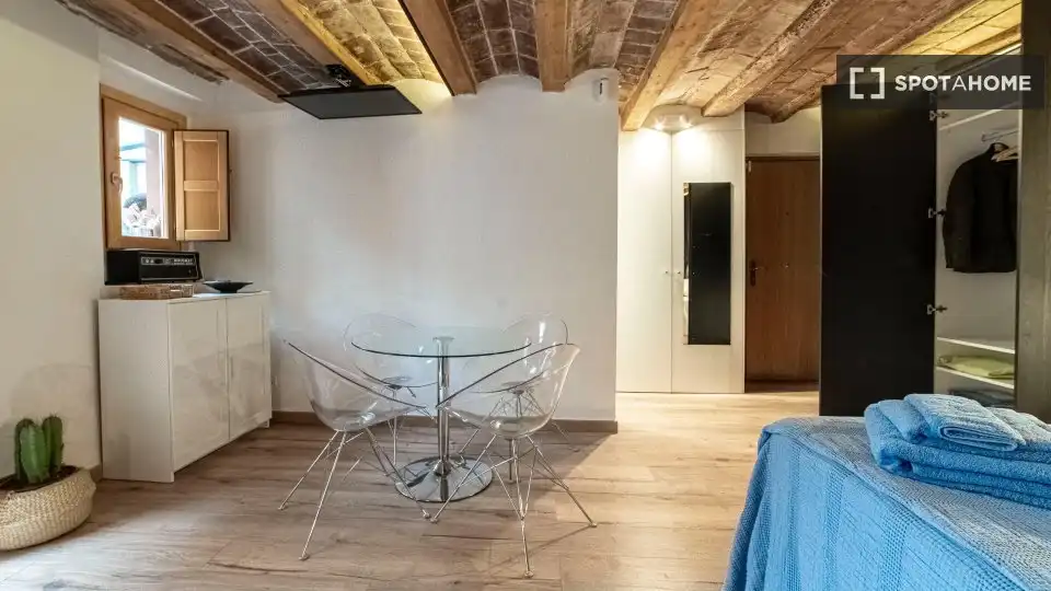 Kitchen of Flat for rent in Barcelona  with Air Conditioner, Heating and Furnished