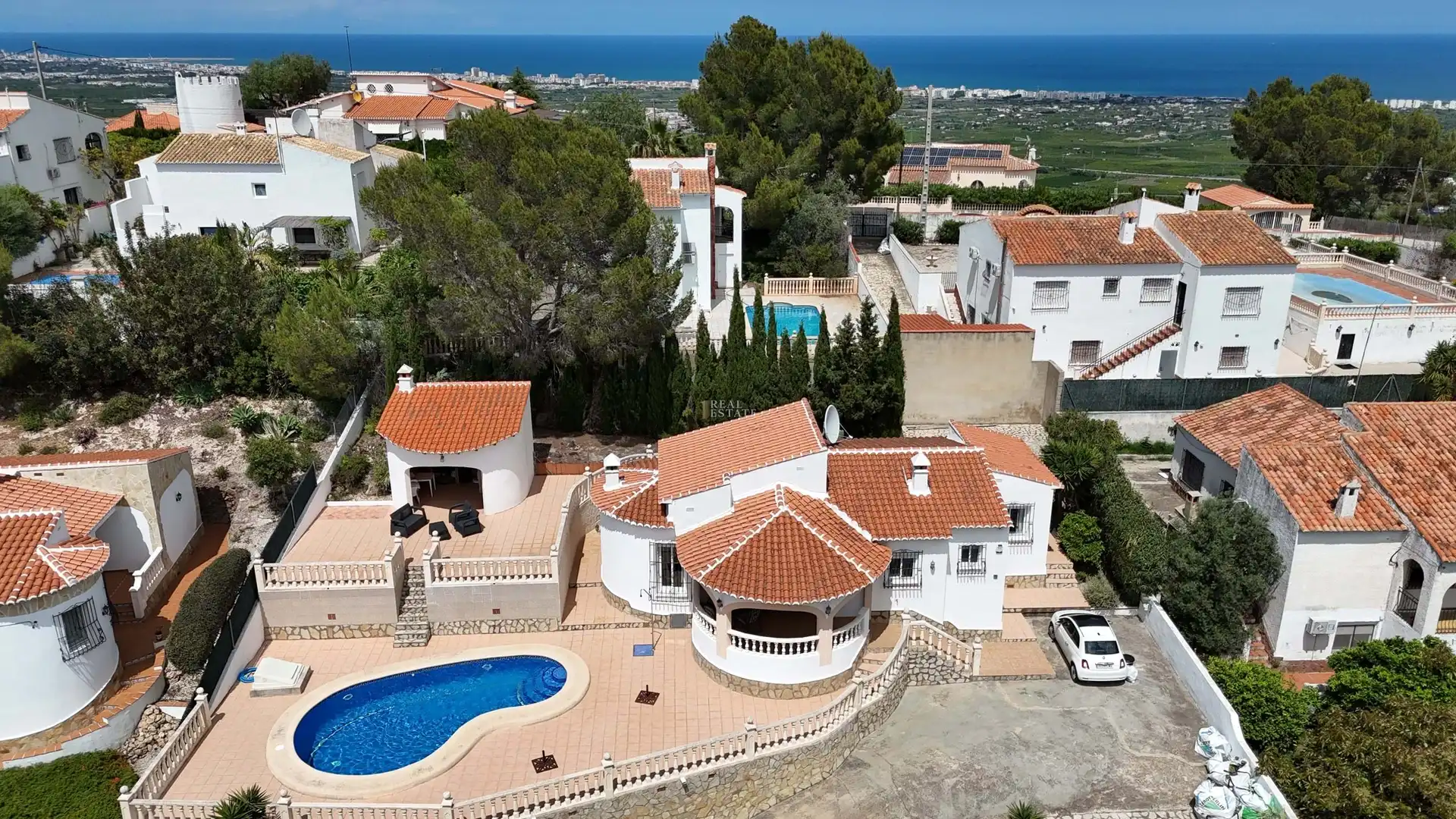 Vista exterior de Casa o xalet en venda en La Font d'en Carròs amb Aire condicionat, Calefacció i Terrassa