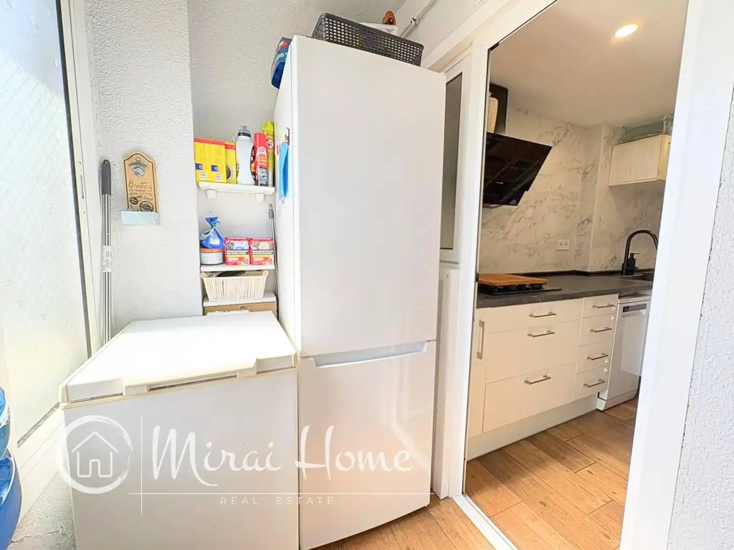 Küche von Wohnung zum Verkauf in Mollet del Vallès mit Klimaanlage, Heizung und Parkett