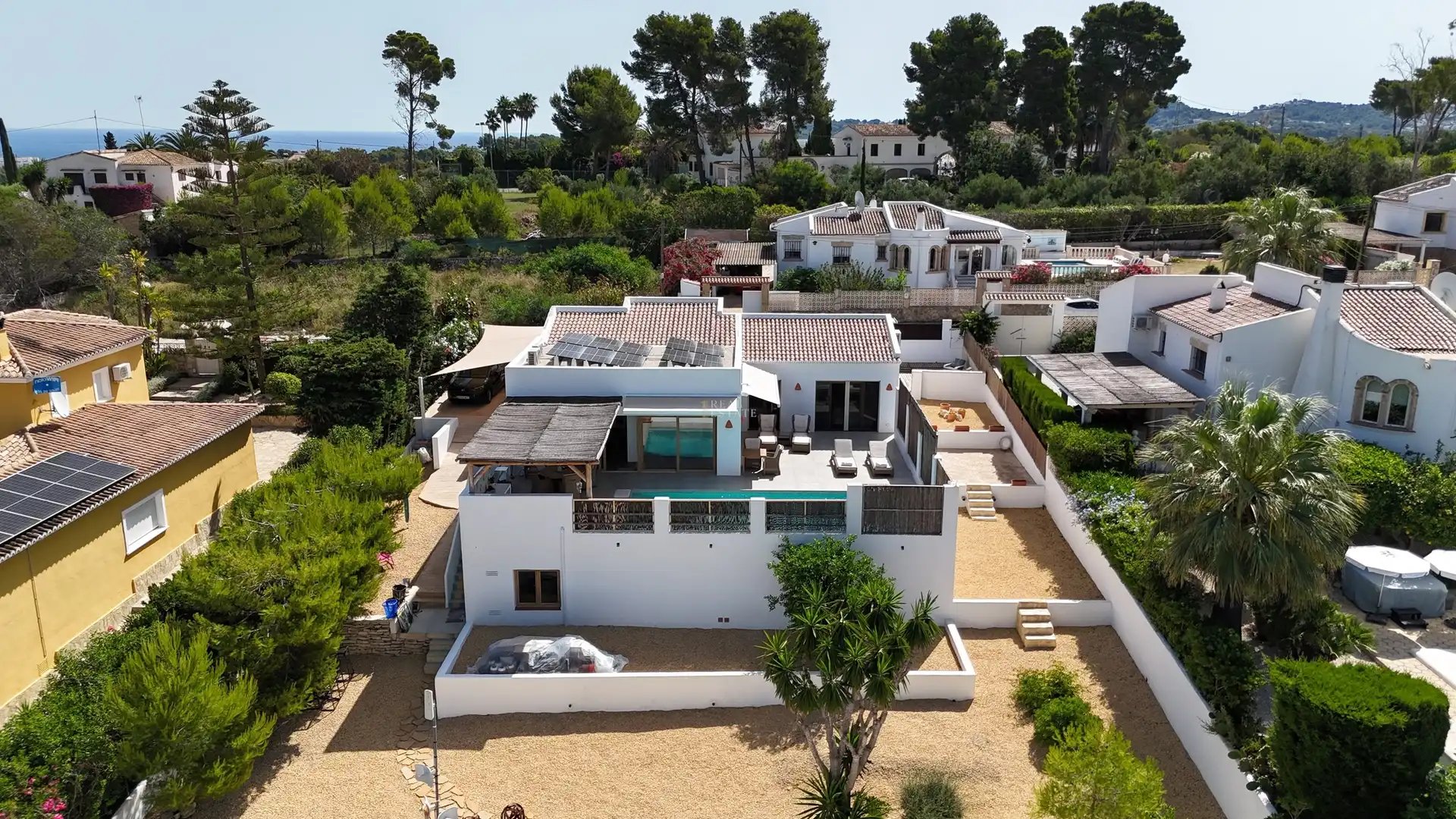 Vista exterior de Casa o xalet en venda en Jávea / Xàbia amb Aire condicionat, Terrassa i Traster