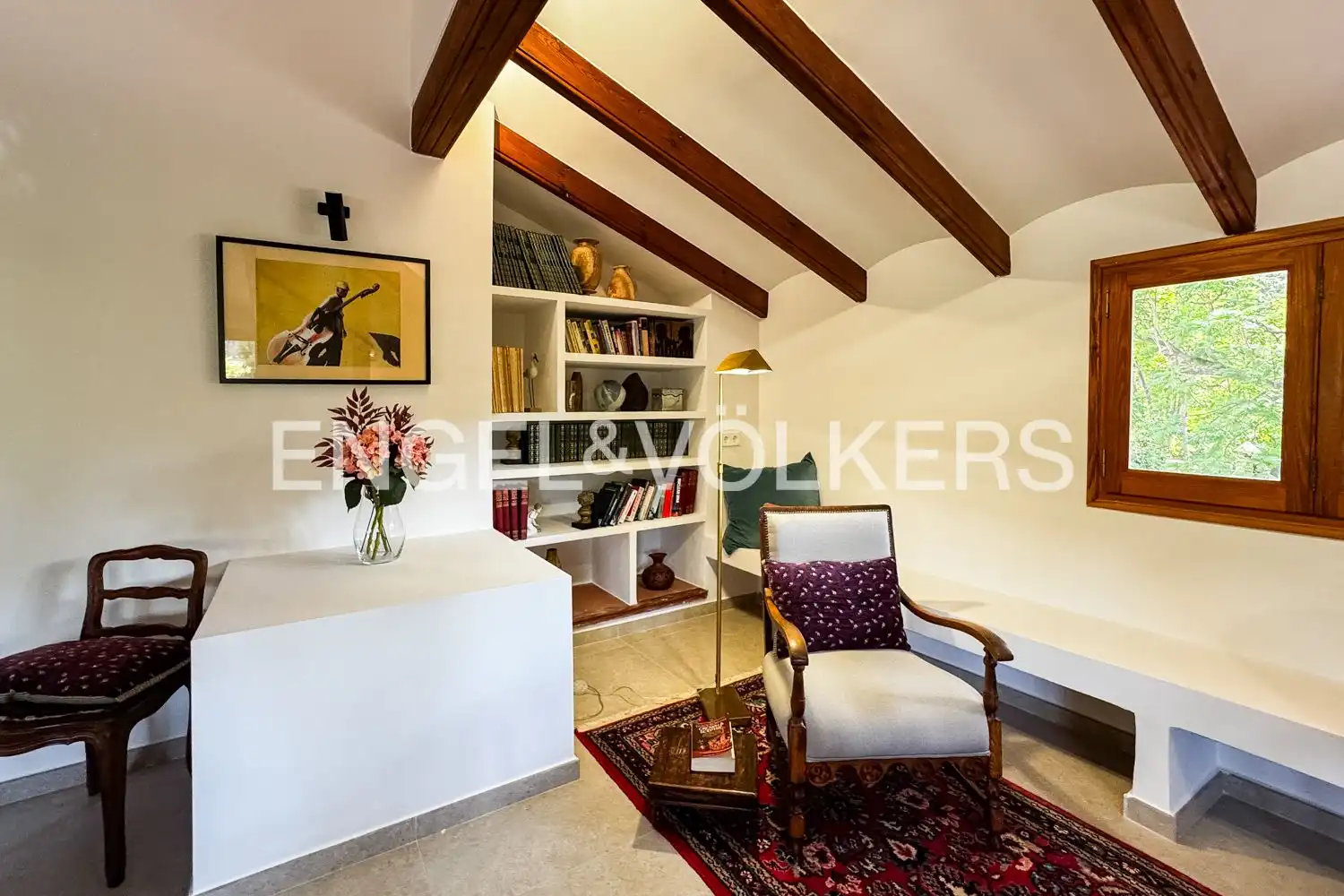 Wohnzimmer von Haus oder Chalet zur Miete in Náquera mit Klimaanlage, Heizung und Privatgarten