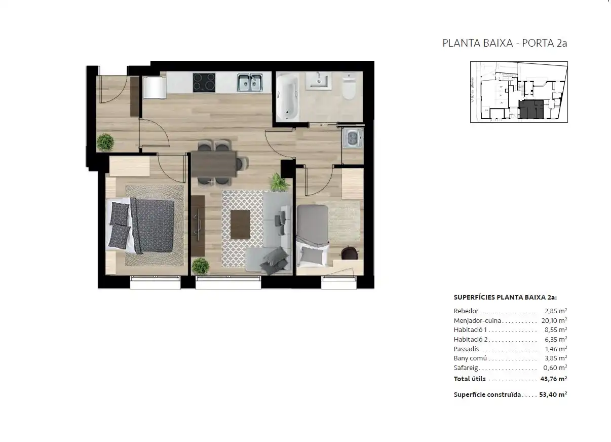 Planta baja en venta en Vilafranca del Penedès con Aire acondicionado, Parquet y Horno