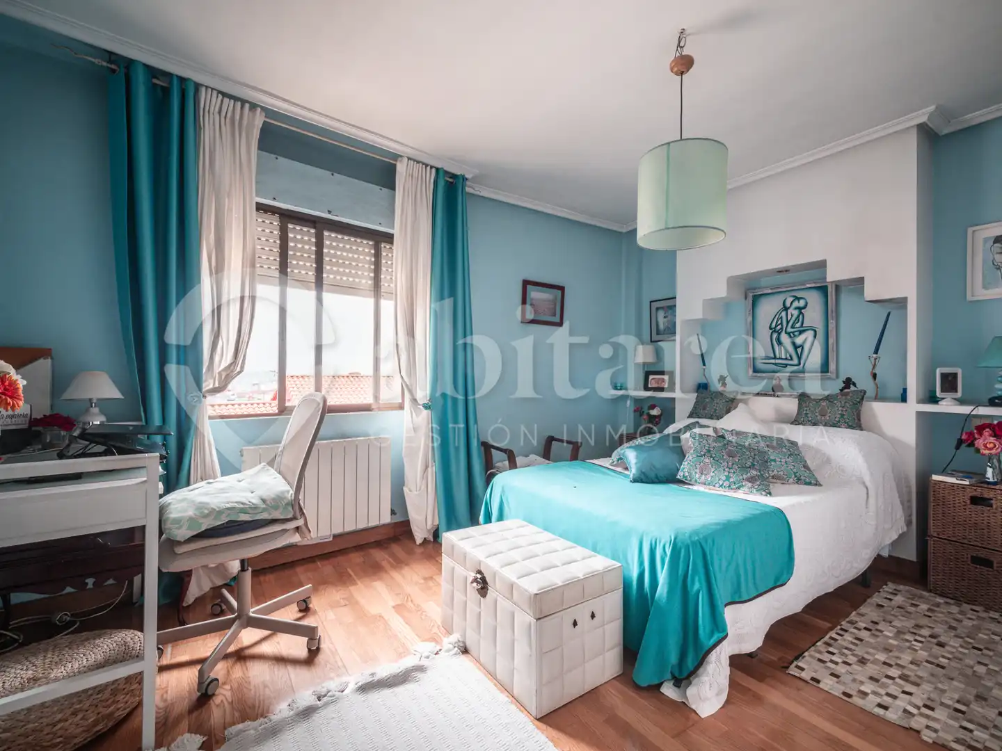 Bedroom of Flat for sale in Santander  with Heating and Parquet flooring