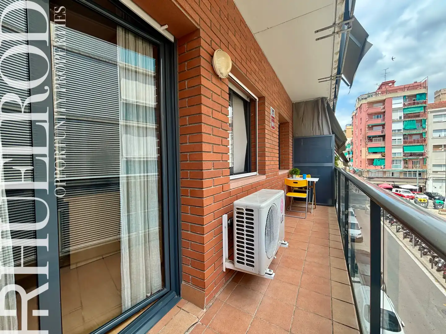Terrasse von Wohnung zum Verkauf in Badalona mit Klimaanlage, Heizung und Parkett