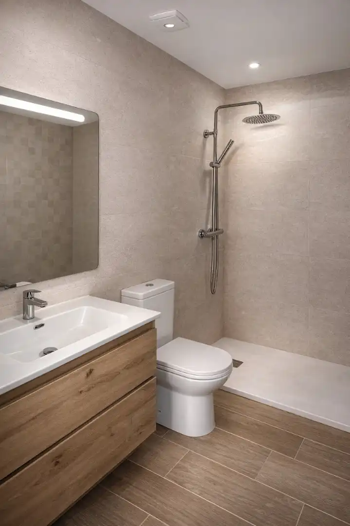 Baño de Apartamento de alquiler en Argés con Aire acondicionado, Calefacción y Horno