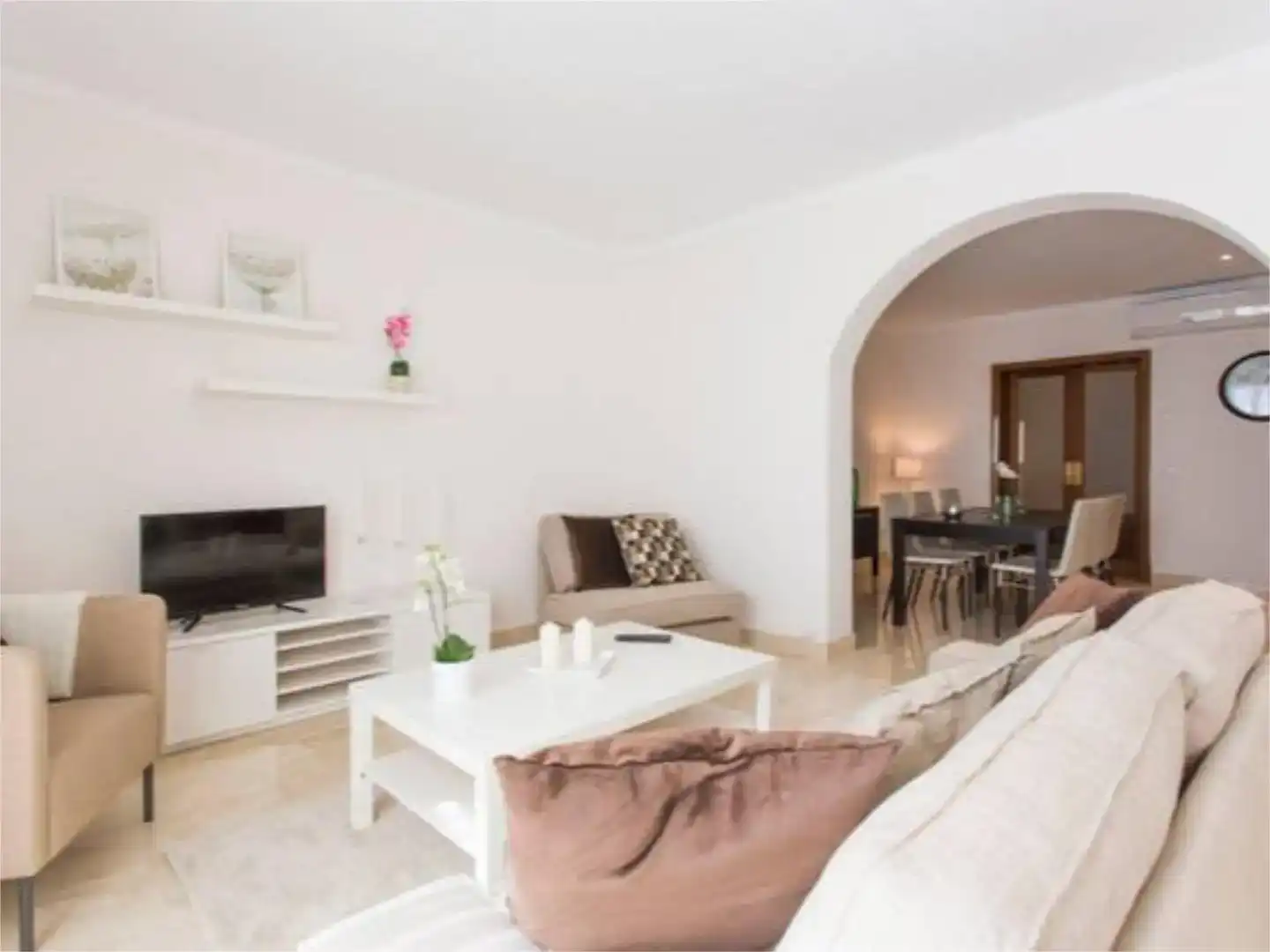 Sala de estar de Piso de alquiler en Manacor con Aire acondicionado, Parquet y Amueblado