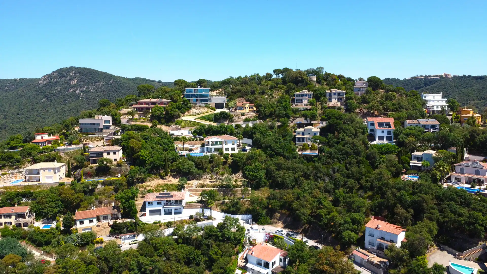 Vista exterior de Casa o xalet en venda en Santa Cristina d'Aro amb Aire condicionat, Jardí privat i Parquet