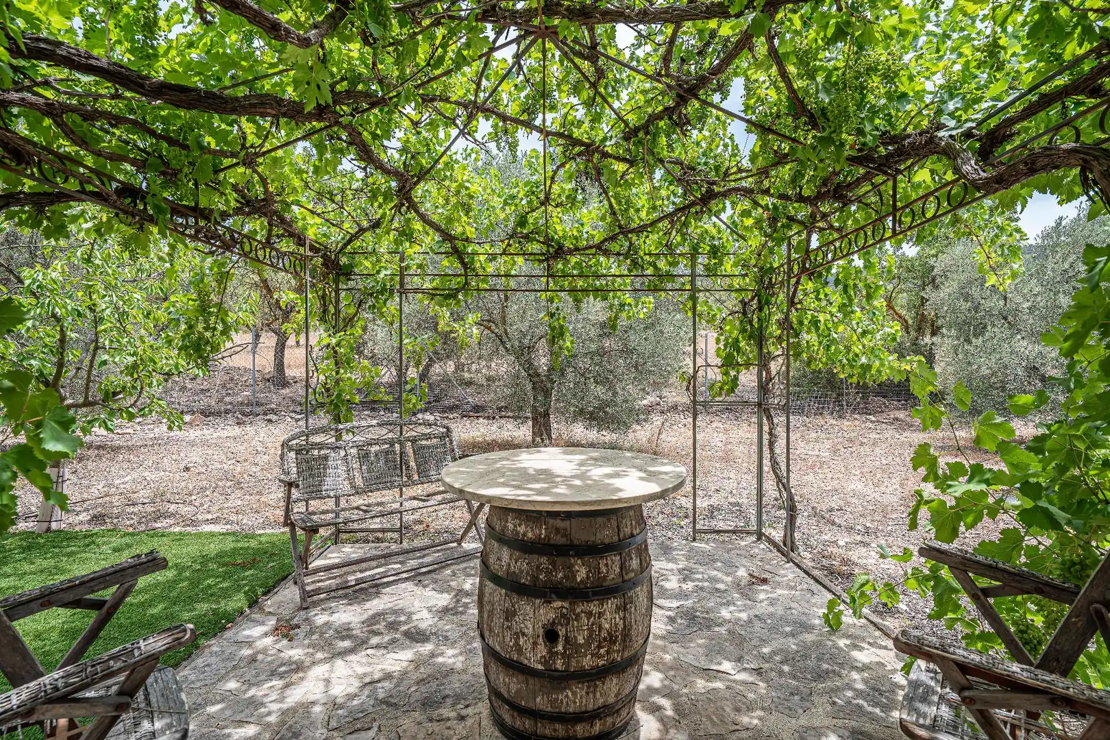 Terrassa de Finca rústica en venda en Biar amb Calefacció, Jardí privat i Terrassa