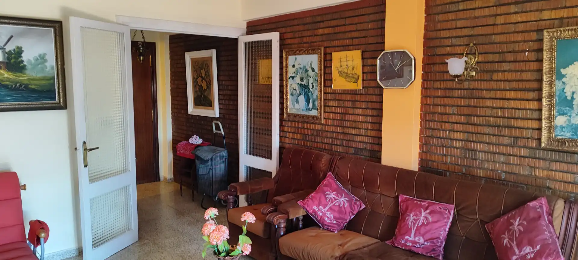 Living room of Flat for sale in Algeciras  with Heating, Terrace and Furnished