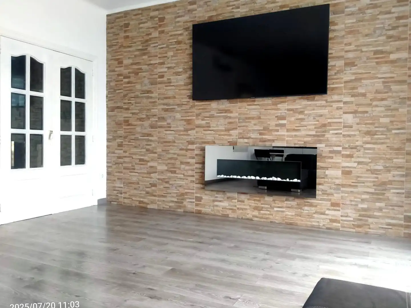 Sala de estar de Piso en venta en Badalona con Calefacción, Parquet y Terraza