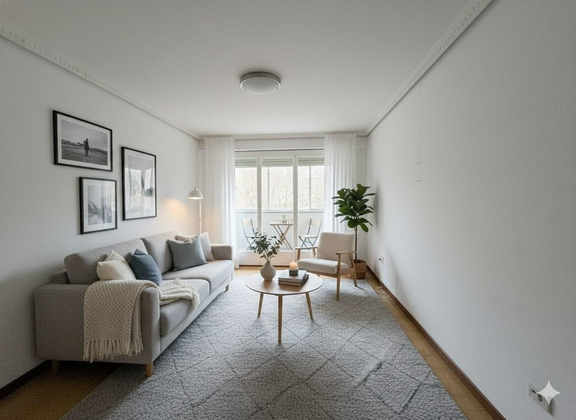 Living room of Flat for sale in Vigo   with Terrace and Balcony