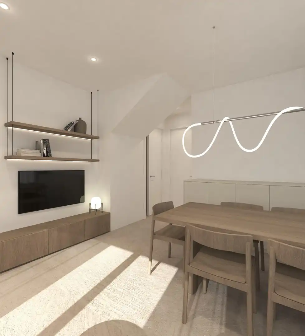 Sala de estar de Casa adosada en venta en Navata con Calefacción, Jardín privado y Parquet