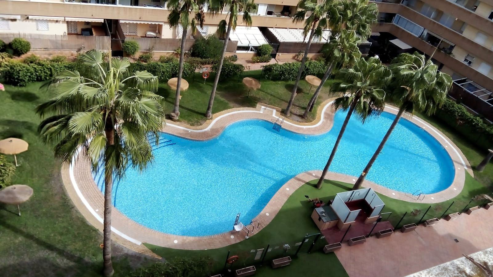 Swimming pool of Flat for sale in Roquetas de Mar  with Air Conditioner, Terrace and Oven